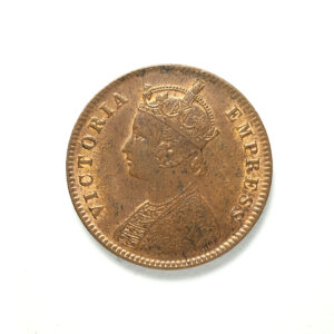 British India Victoria Empress One Quarter (1/4 ) Anna Calcutta Mint