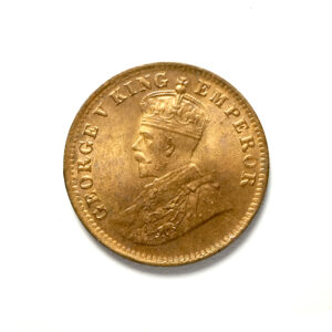 British India George V One Quarter (1/4) Anna 1919 Calcutta