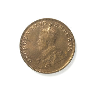 British India George V One Quarter (1/4) Anna 1926 Bombay Mint