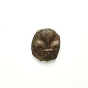French India Dou Dou Fleur-de-lis Puducherry Copper Scarce Coin
