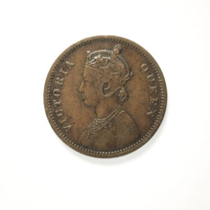 British India Victoria Empress One Quarter (1/4 ) Anna 1887 Bombay Mint