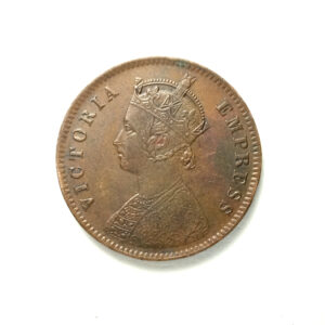 British India Victoria Empress One Quarter (1/4 ) Anna 1886 Calcutta Mint