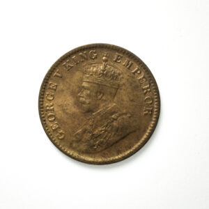 British India George V One Quarter (1/4) Anna 1929 Calcutta Mint