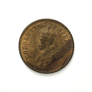 British India George V 1/12 Anna 1928 Bronze Coin