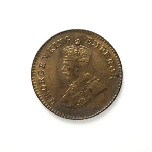 British India George V 1/12 Anna 1928 Bronze Coin