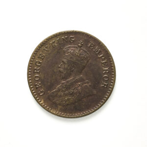 British India George V 1/12 Anna 1930 Bronze Coin