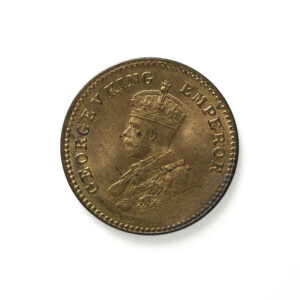 British India George V 1/12 Anna 1920 Bronze Coin