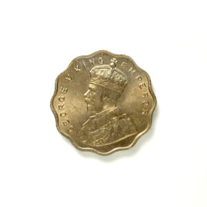 British Indian King George V 1 Anna 1936 Copper Nickel Excellent Grade Scarce