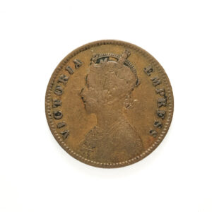 Dhar State British Protected Native State Victoria Empress 1887 1/4 Anna Rare